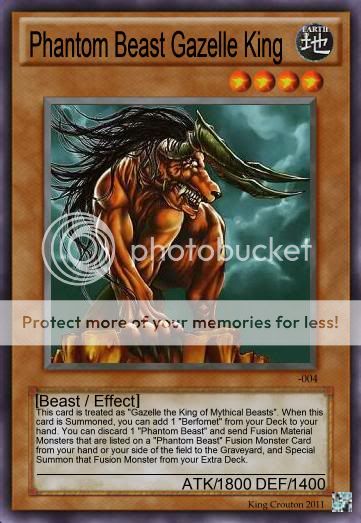 Phantom Beast Gazelle King - Advanced Card Design - Yugioh Card ... This card is treated as