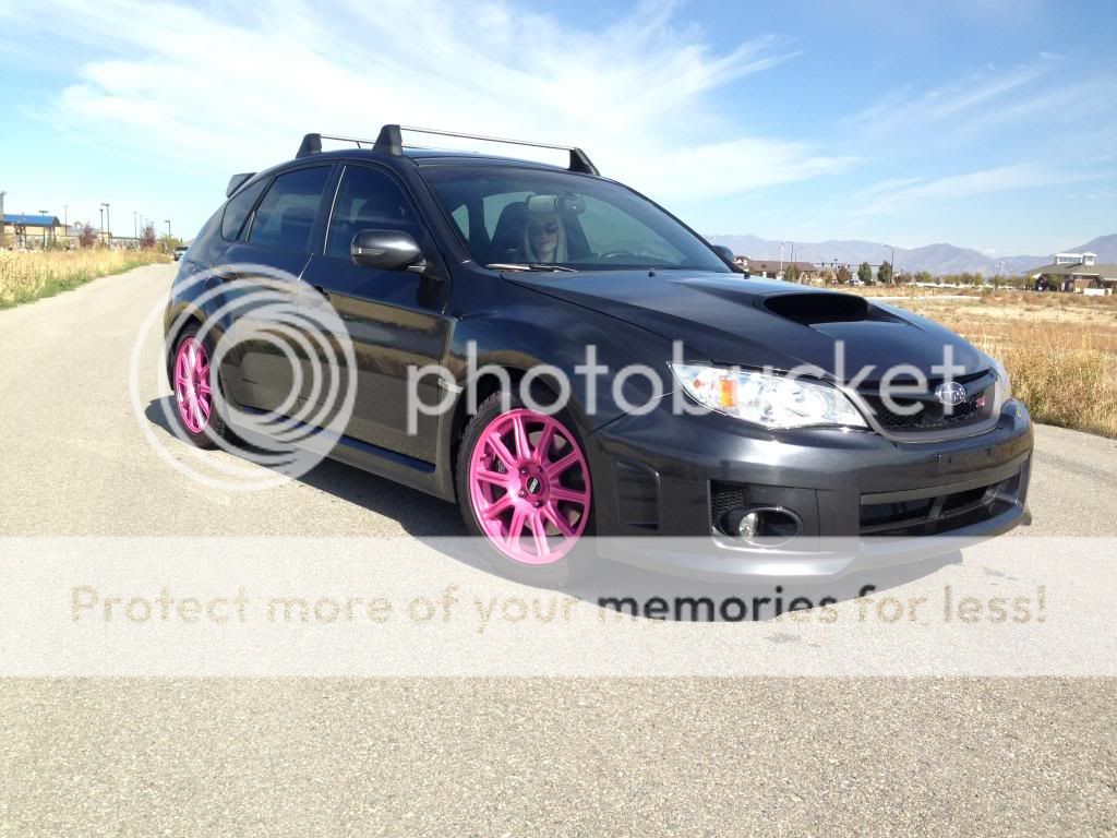 Fierce Pink Plasti Dipped Winter Wheels - Subaru Impreza ...